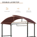 Outsunny Gazebo Marquee Canopy Awning Shelter Garden Patio BBQ Tent Grill Black