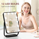 HOMCOM Hollywood Vanity Mirror with Dimmable LED Bulbs, Memory Function Bedroom