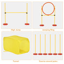 PawHut Outdoor 4 PC Dog Pet Agility Training Garden Starter Obstacle Set for Dog