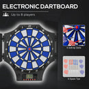 SPORTNOW Electronic Dartboard Set with Cabinet, 31 Games, for 8 Players