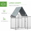 PawHut Walk In Chicken Run Large Outdoor Chicken Cage Coop w/ Cover 2 x 1 x 1.7m