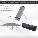 Outsunny 3 x 6 m Pop Up Gazebo Patio Party Event Heavy Duty Canopy Grey