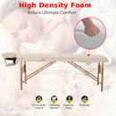 HOMCOM Salon Portable Folding Massage Table Bed Tattoo Therapy  Couch 2 Section
