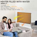 HOMCOM 83 x 60cm Single Panel Vertical Radiator, Space Heater, Grey