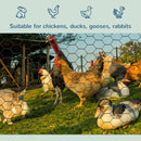 PawHut Foldable Chicken Wire Mesh, for Rabbits, Ducks, Geese, 1 x 25m