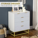 HOMCOM Accent Chest of Drawers, 5-Drawer Storage Organizer Unit for Bedroom