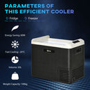 Outsunny 50L Car Refrigerator 12V Portable Freezer for Camping, Driving, Picnic