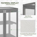 Outsunny 2 Shelves Wooden Cold Frame Grow House Greenhouse Outdoor Plant Storage