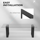 HOMCOM 2 PCS Square Table Legs with Screws and Floor Protectors 41Hcm x 70Wcm