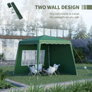 Outsunny 2.4 x 2.4m UV50+ Pop Up Gazebo Canopy Tent with Carry Bag, Green
