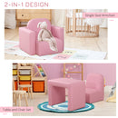 HOMCOM Kids Mini Sofa 2 In 1 Table Chair Set  Armchair Seat Children Girl Boys