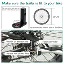 HOMCOM Child Bike Trailer Baby Bicycle Trailer for 2 Kids 360° Rotatable w/ LED