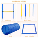 PawHut Pet Agility Training Equipment Dog Play Run Jump (Poles + Hurdle + Tunnel
