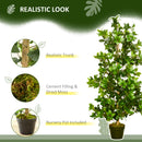 HOMCOM Potted Artificial Plants Bay Leaf Laurel for Indoor Outdoor, 120cm