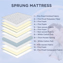HOMCOM Double Mattress W/ Breathable Foam Pocket Innerspring 190cmx137cmx22.5cm