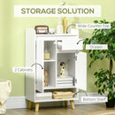 HOMCOM Sideboard Storage Cabinet, Accent Cupboard with Drawer for Hallway White