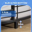 PawHut Raised Dog Bed Modern Pet Sofa, for Small Medium Dogs W/ Cuhsion - Black