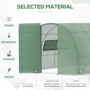 Outsunny  4 x 3M Reinforced Walk-in Polytunnel Garden Greenhouse Steel Frame