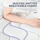 HOMCOM Single Mattress W/ Breathable Foam Pocket Innerspring 190cmx90cmx22.5cm