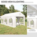 Outsunny 6 x 3 m Patio Garden Party Canopy, BBQ, Camping Gazebo Trent for Garden