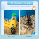 PawHut Large Hamster Cage w/ Water Bottle, Exercise Wheel, Ramps - Blue