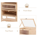 PawHut Hamster Cage Wooden Mouse Rodent Small Pet Animals Tall 5-Tier Play