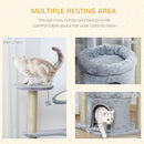 PawHut 87 cm Cat Tree Tower Activity Centre w/ Condo Scratcher Perch Ball Toy