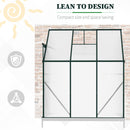Outsunny Walk-In Garden Greenhouse Aluminum Frame Polycarbonate 6 x 4ft
