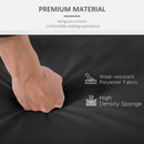 Outsunny 2 Pieces Seat Cushion and Back Pad Set for Rattan Furniture Black