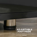 HOMCOM TV Stand for TVs up to 45" TV Cabinet W/ Storage Drawer High Gloss Black