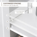 HOMCOM Kitchen Cupboard Storage Cabinet with Drawer, Doors and Shelves, White