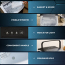HOMCOM Ice Maker w/ Ice Scoop Basket 12Kg in 24 Hrs 9 Cubes Ready in 6-12Mins