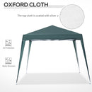 Outsunny Garden Pop up Gazebo Tent Party Water-resistant 2.5 x 2.5M Green