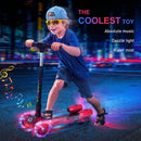 HOMCOM Child Wheel E-Scooter Light Music Water Spray Rechargeable 3-6 Yrs Red