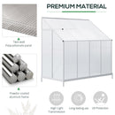 Outsunny 8.3FT X 4FT Walk-In Garden Greenhouse Aluminum Frame Polycarbonate