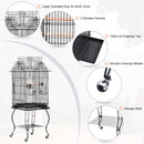 PawHut Large Metal Bird Cage Aviary Parrot Budgie Canary Pet With Stand&Wheels