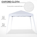 Outsunny Garden Pop up Gazebo Tent Party Water-resistant 2.5 x 2.5M White