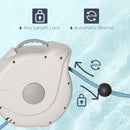 Outsunny Retractable Hose Reel Wall Mounted w/ Lead-in Hose and Handle, 10m