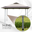 Outsunny 4 x 4m Pop Up Tent Gazebo Outdoor w/ Adjustable Legs and Roller Bag