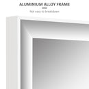 HOMCOM Full Length Mirror Dressing Mirror Wall-Mounted for Bedroom White