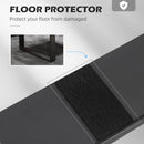 HOMCOM 2 PCS Square Table Legs with Screws and Floor Protectors 41Hcm x 70Wcm