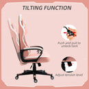 Vinsetto Racing Gaming Chair w/ Lumbar Support, Gamer Office Chair, Pink