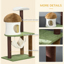 PawHut Cat Tower w/ Cat House, Sisal Scratching Post, Hammock
