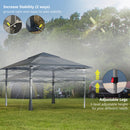Outsunny 4 x 4m Outdoor Pop-Up Canopy Tent Gazebo Adjustable Legs Bag Dark Grey