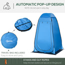 Outsunny Camping Shower Tent w/ Pop Up Design, Outdoor Dressing Changing Room