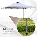 Outsunny 4 x 4m Pop Up Tent Gazebo Outdoor w/ Adjustable Legs and Roller Bag
