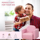 HOMCOM Kids Mini Sofa 2 In 1 Table Chair Set  Armchair Seat Children Girl Boys