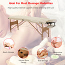 HOMCOM Salon Portable Folding Massage Table Bed Tattoo Therapy  Couch 2 Section