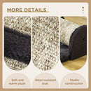 PawHut Cat Scratcher Sisal Scratching Pad Mat Kitten Toy w/Roller Feather Teaser