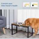 PawHut Raised Dog Bowls with Stand, Dog Feeding Station, for Large, Medium Dogs